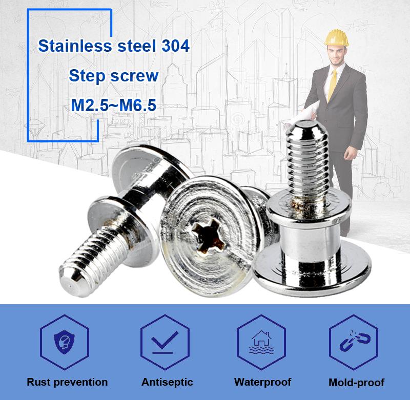 stainless steel 304 screw m4 step screw
