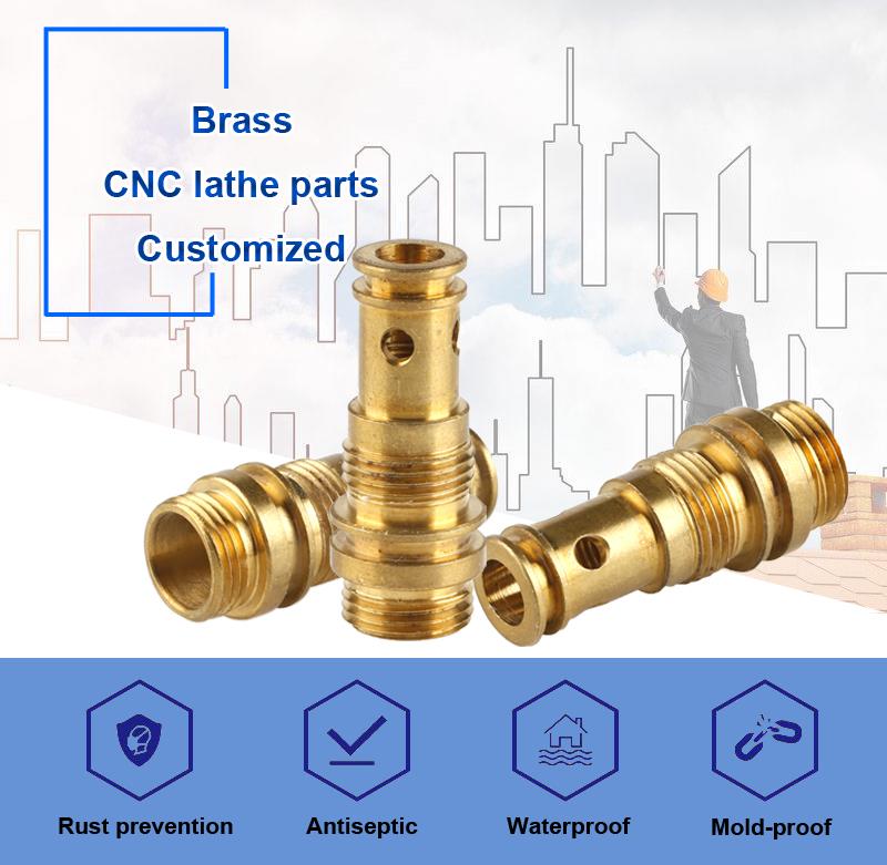 cnc brass lathe turning machine mechanical parts