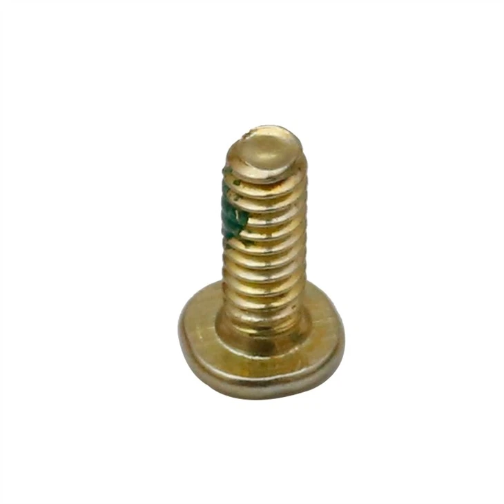 Pan head small yellow phillips screw
