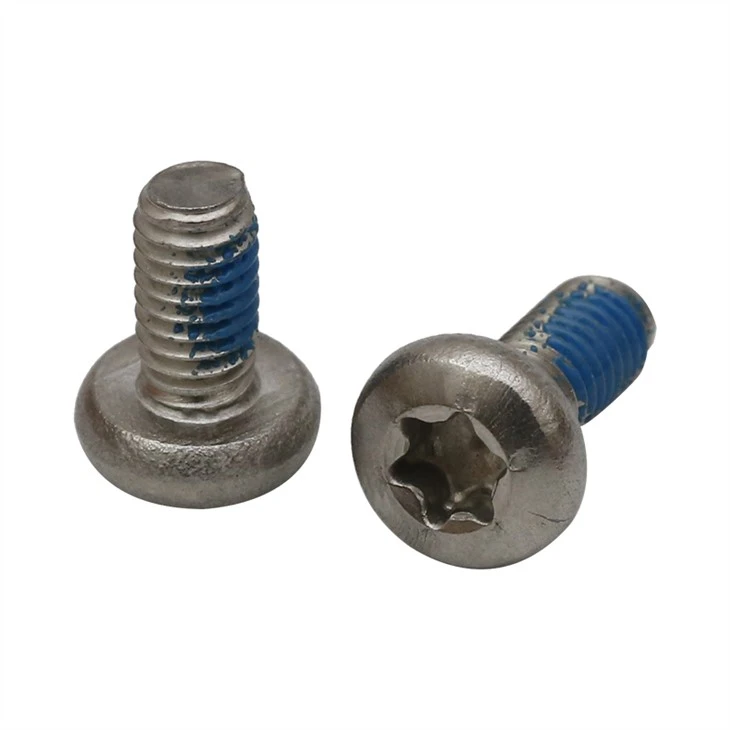 Stainless steel torx pan head machine nylok screw M3